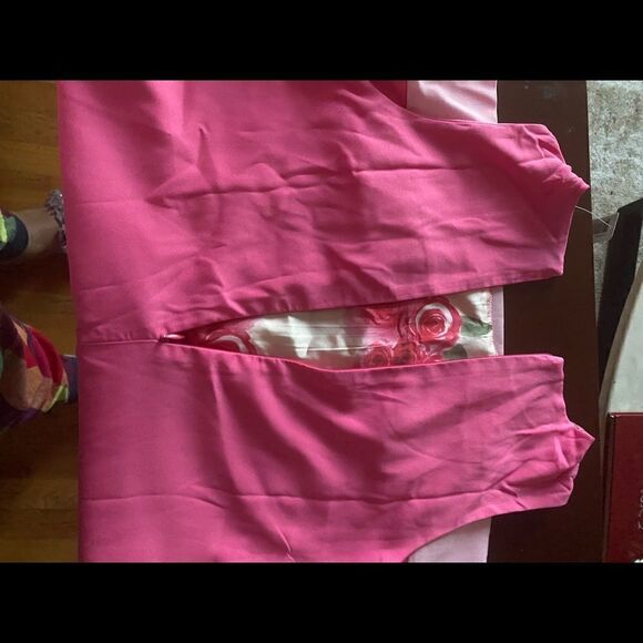 Girls sleeveless a-line dress with lining - Picture 3 of 5